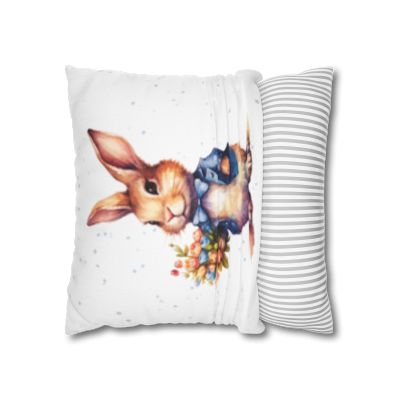 Pillow Cover | Blue Bunnies