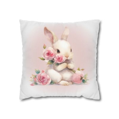 Pillow Covers | Pink & White Bunnies