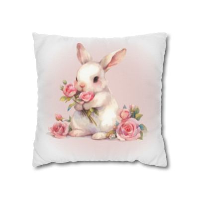 Pillow Covers | Pink & White Bunnies