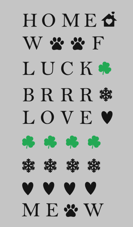 Mini Garland | Stencil Options (Backgrounds Not Included)