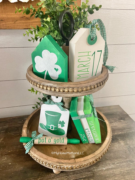 DIY Tiered Tray Set - St. Patrick's Day