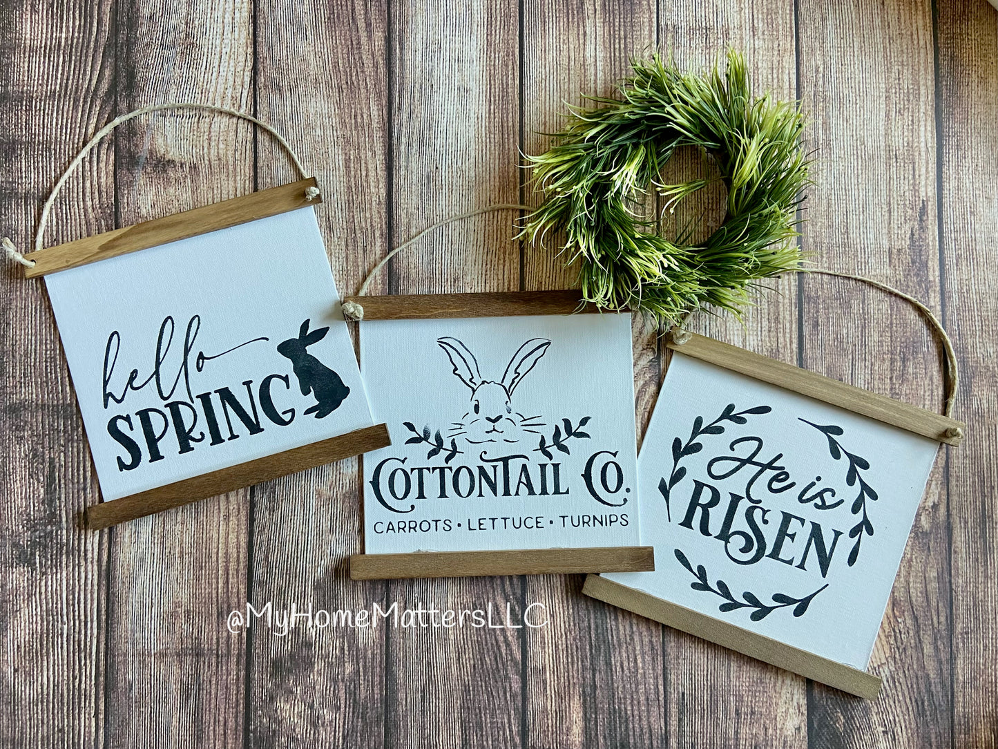 Small Canvas Sign - Spring Options