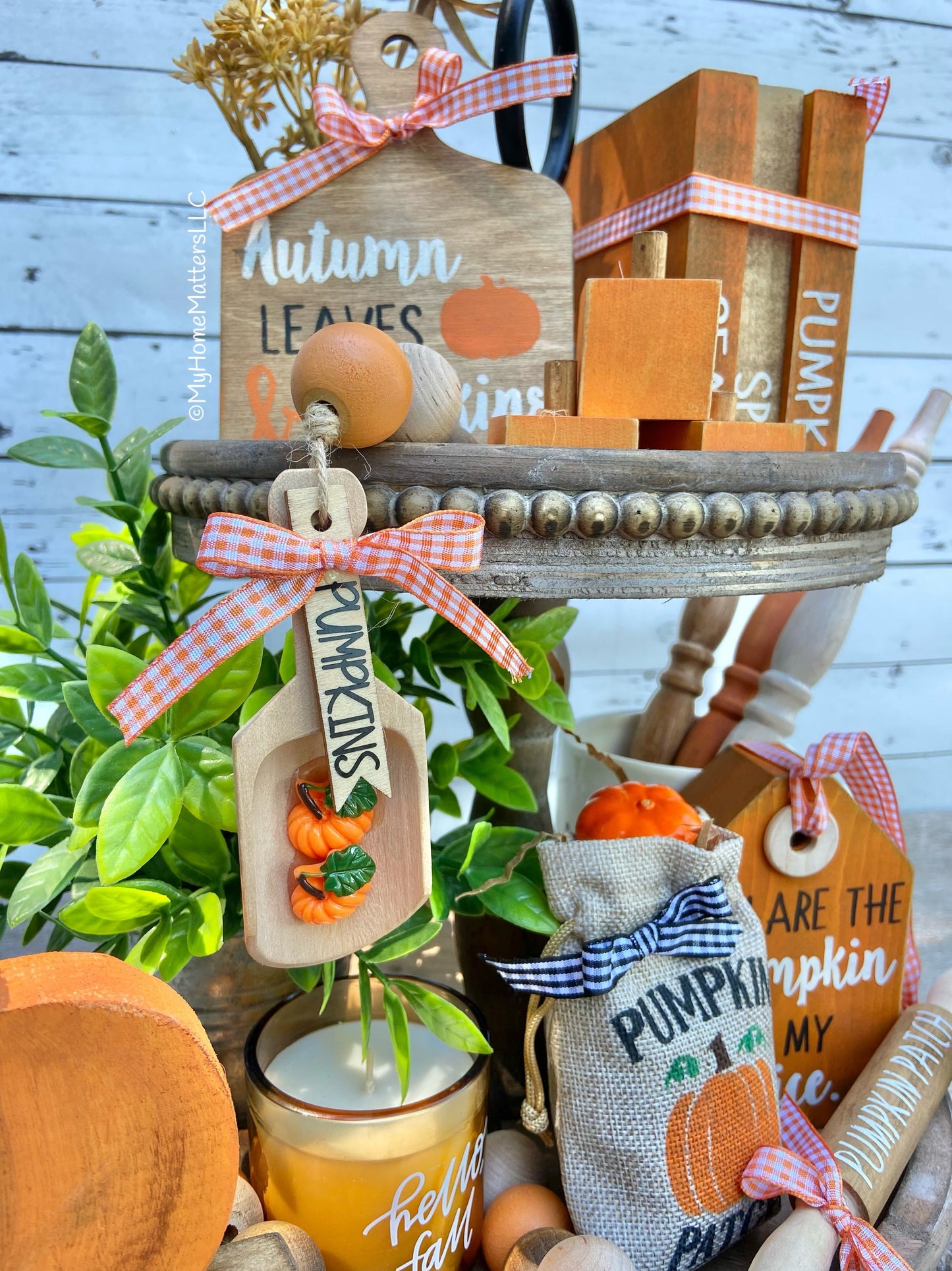 Tiered Tray Set | Pumpkin