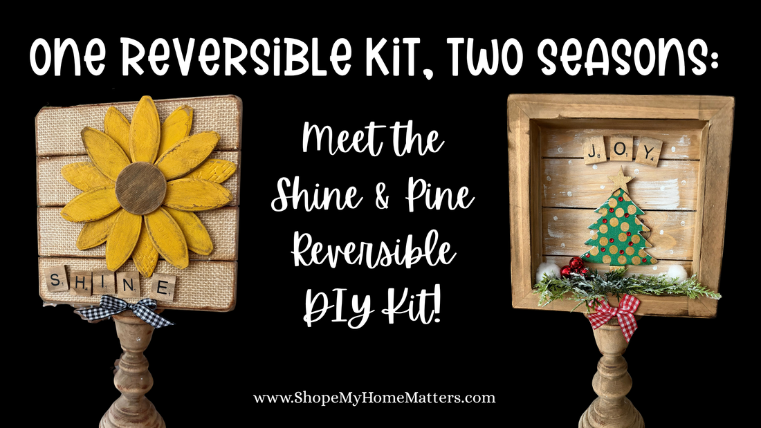 One DIY Kit, Two Seasons: Reversible Fall & Christmas Decor