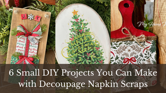 6 Small DIY Projects You Can Make with Decoupage Napkin Scraps
