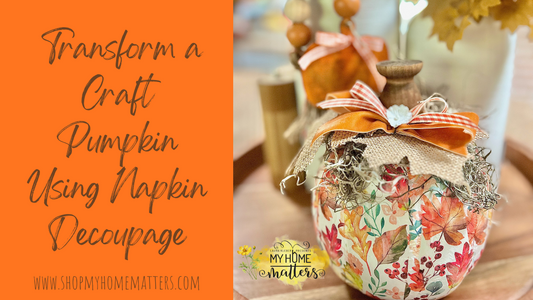 Transform Your Pumpkin into a Work of Art - DIY Decoupage