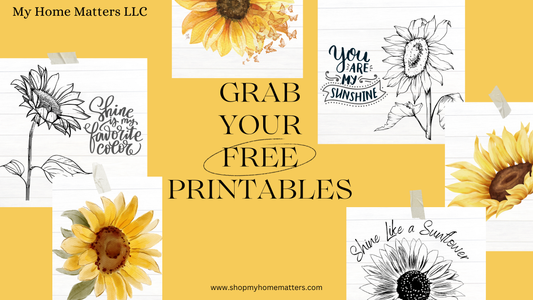 Grab These FREE Sunflower Printables