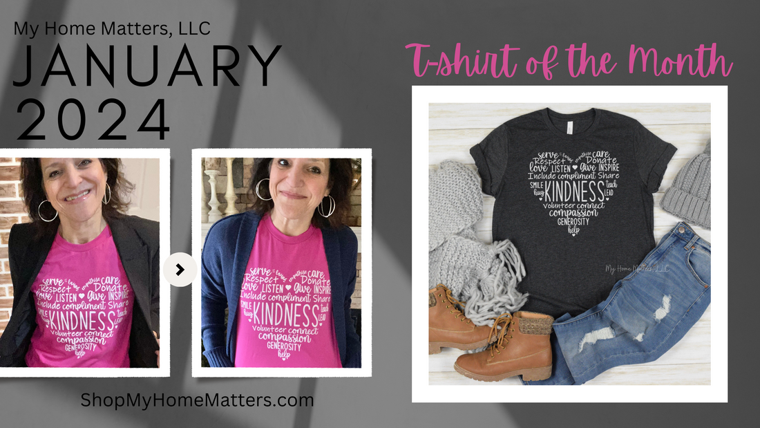 Three Ways to Style your January 2024 Kindness TShirt