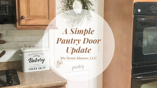 A Simple Pantry Door Makeover