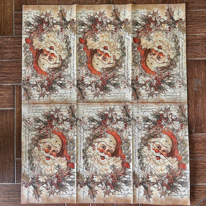 Napkin Bundle | Vintage Santas