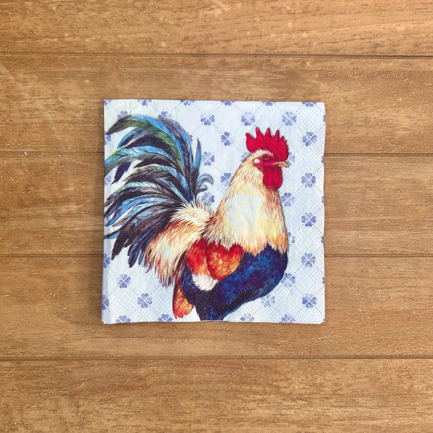 Napkin Bundle | Barnyard Blue Rooster & Gingham