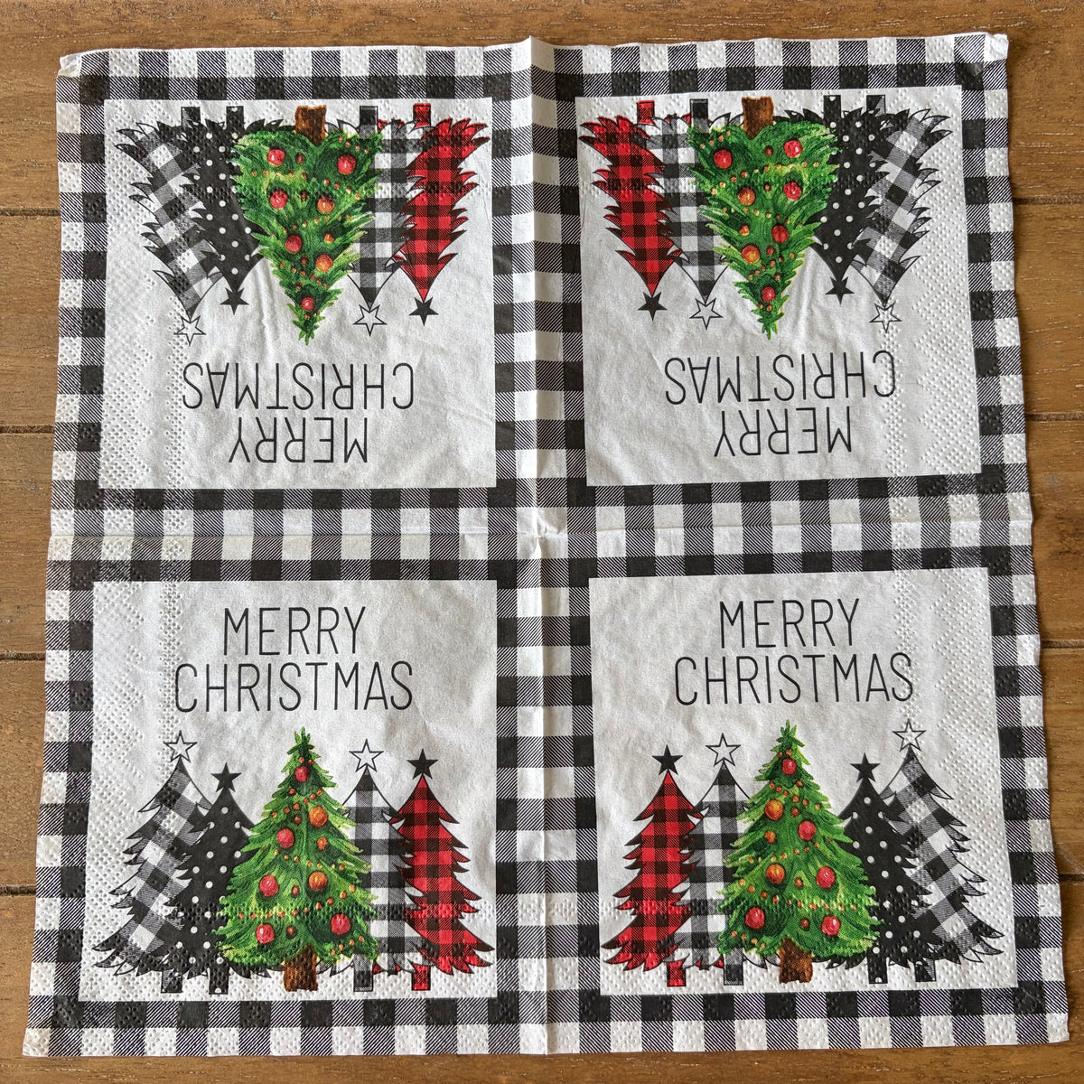 Napkin Bundle | Black & Red Christmas