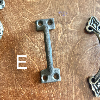Tray & Sign Handles | Antiqued/Rusty/Bronze