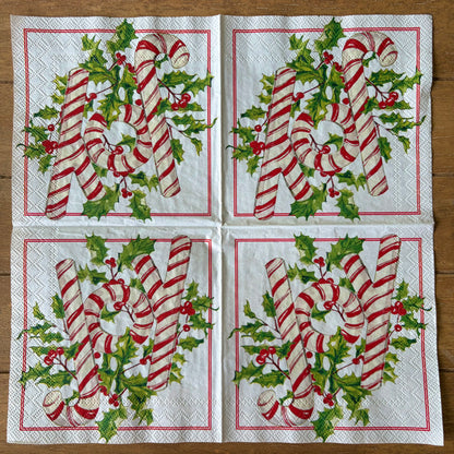 Napkin Bundle | Candy Cane Christmas