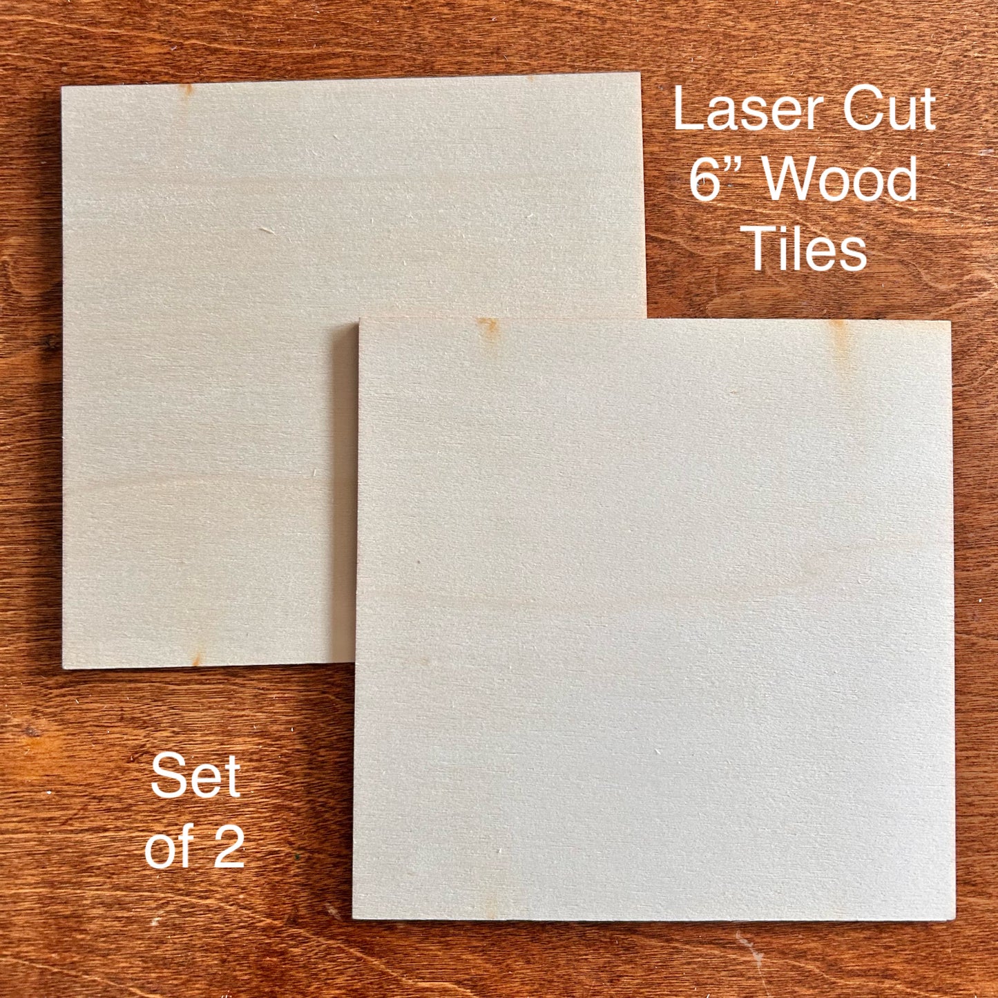 Wood Square Tile Blanks