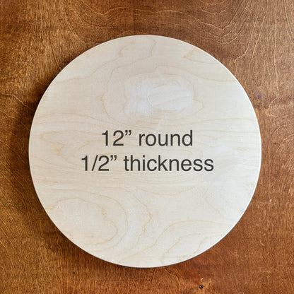 Round Wood Background | 12"