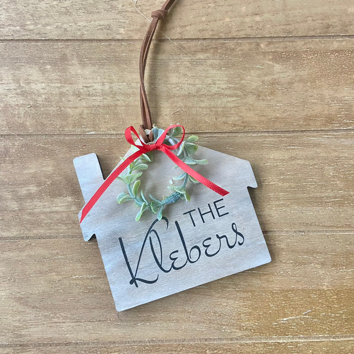 DIY Personalized Family Name House Ornament