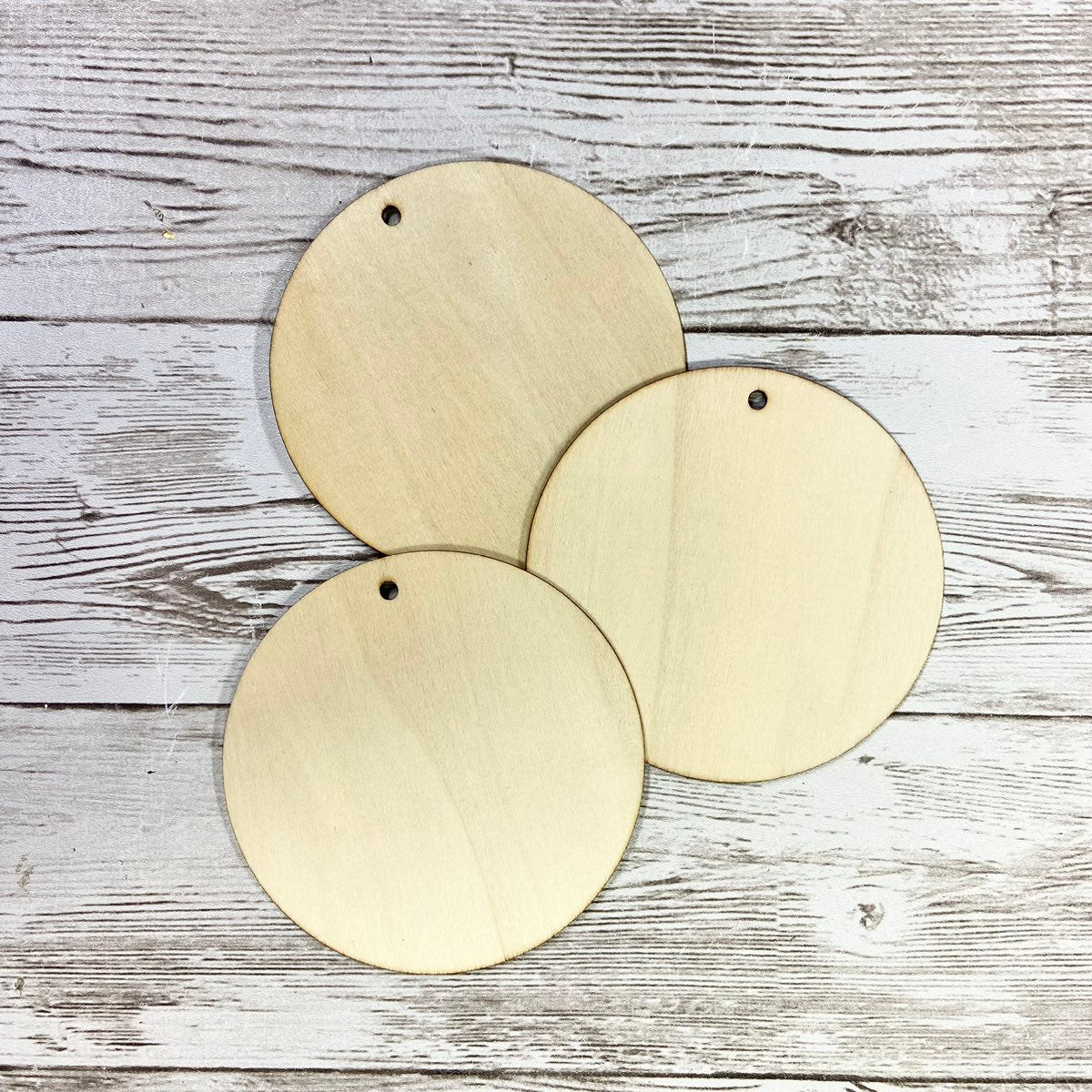 Wood Round Ornament Blanks (Set of 3)