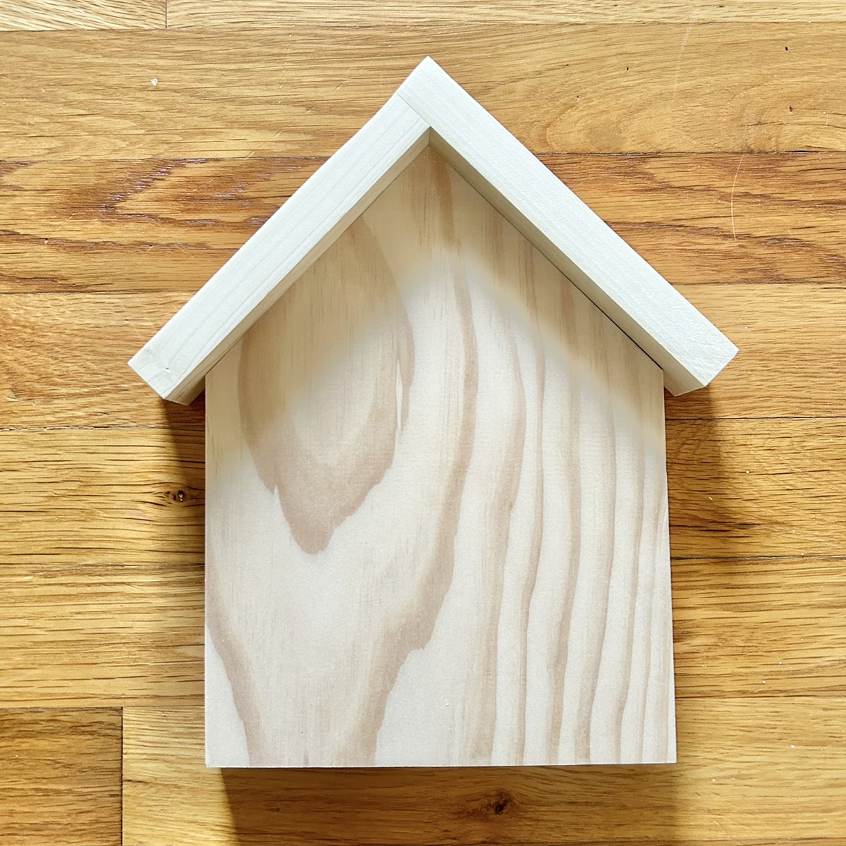 Large Wood Roofed House Blank