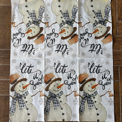 Napkin Bundle | Black & White Christmas