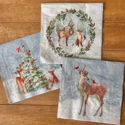 Napkin Bundle | Christmas Reindeer