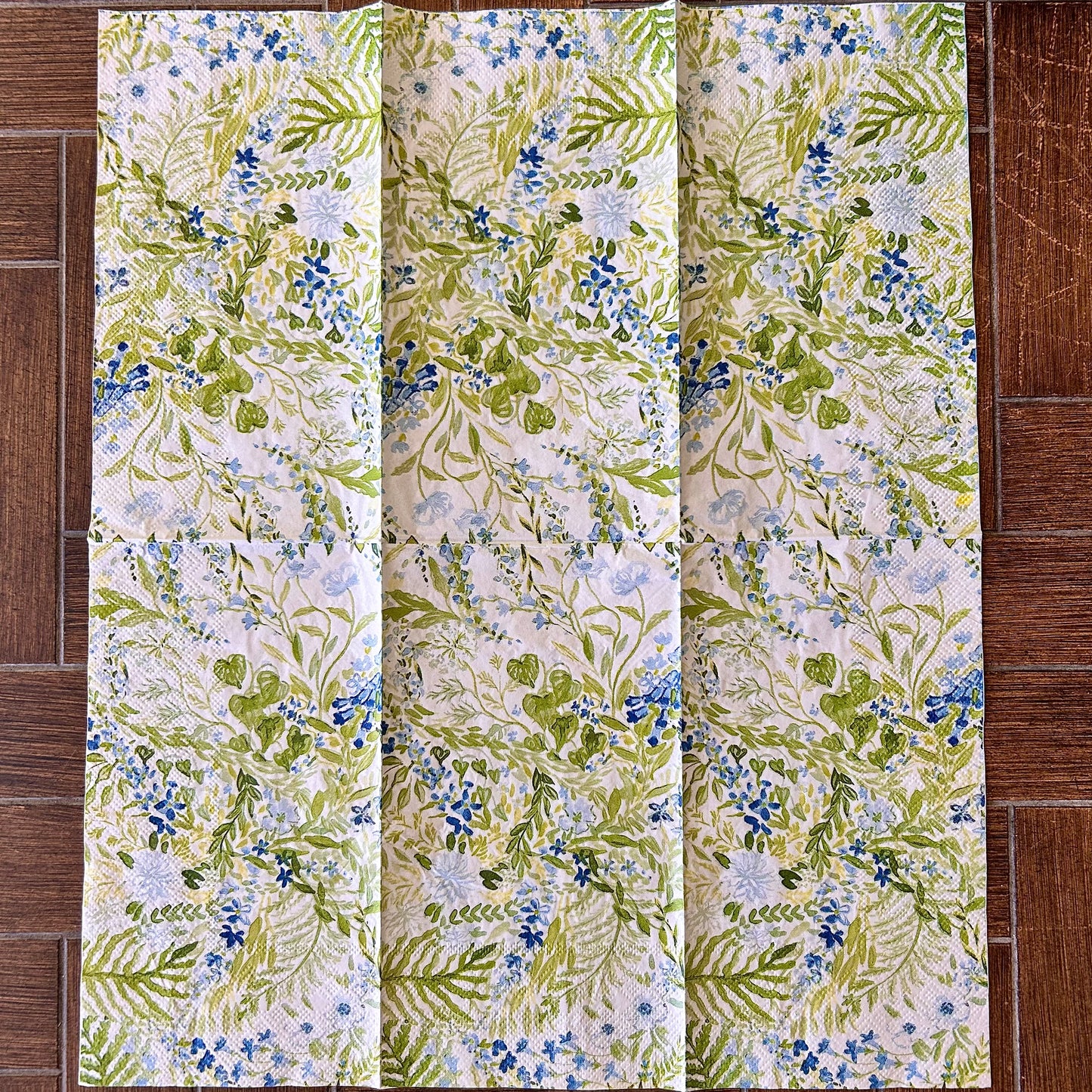 Napkin Bundle | Blue & Green Cottage Garden 2
