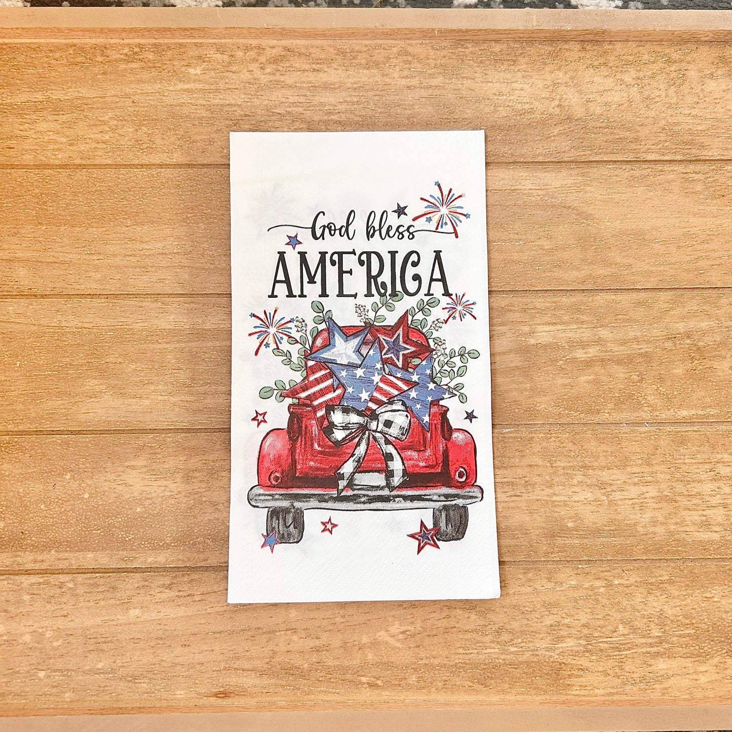 Napkin | Dual Print God Bless America