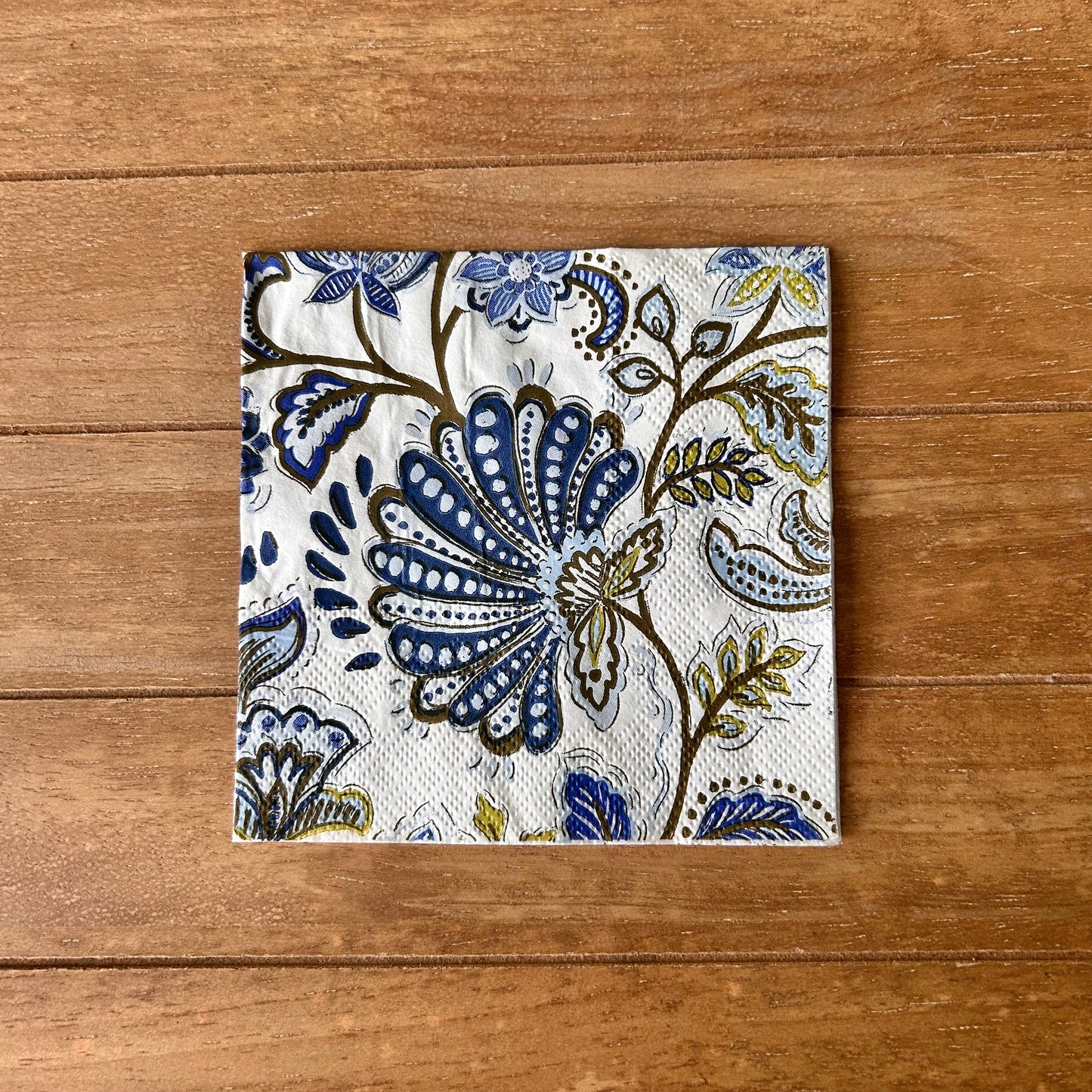 Napkin Bundle | Blue & Olive Elegant Floral