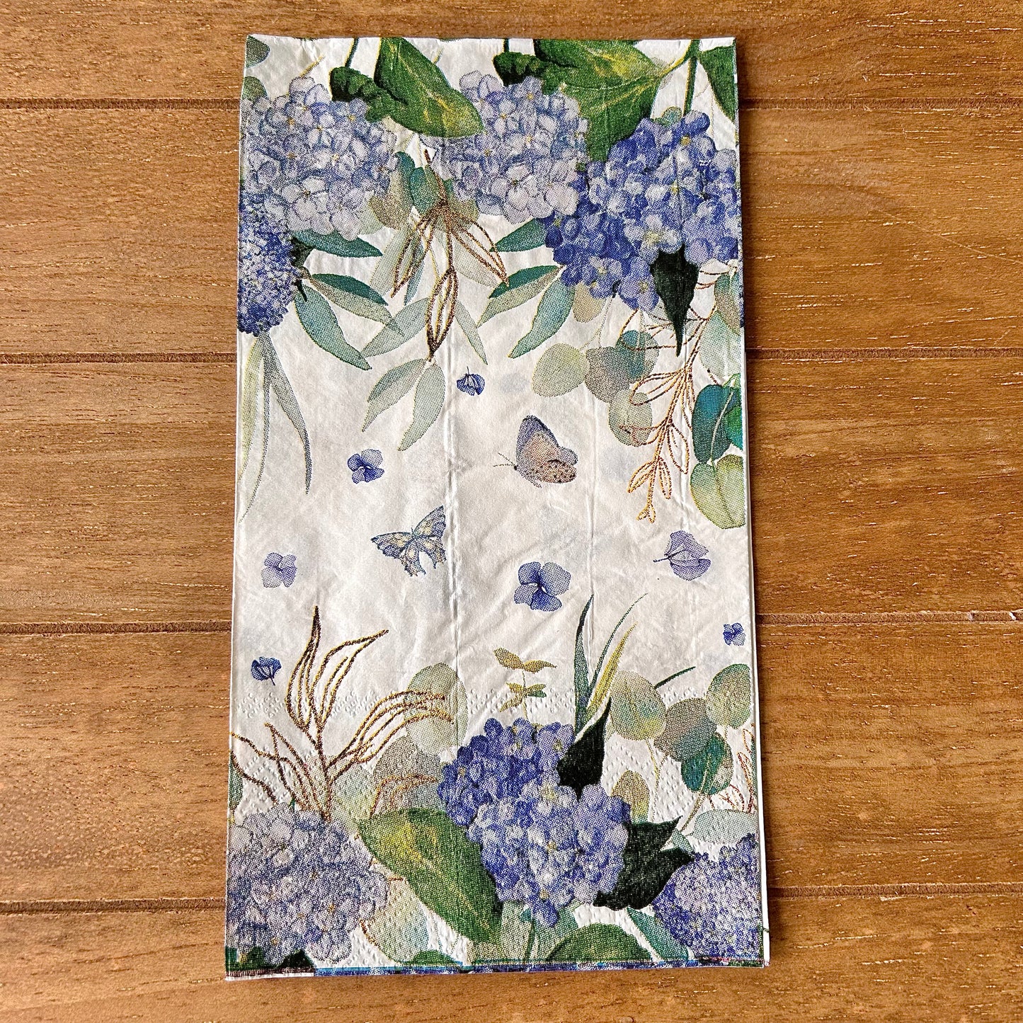 Napkin | Dual Print Blue Hydrangeas