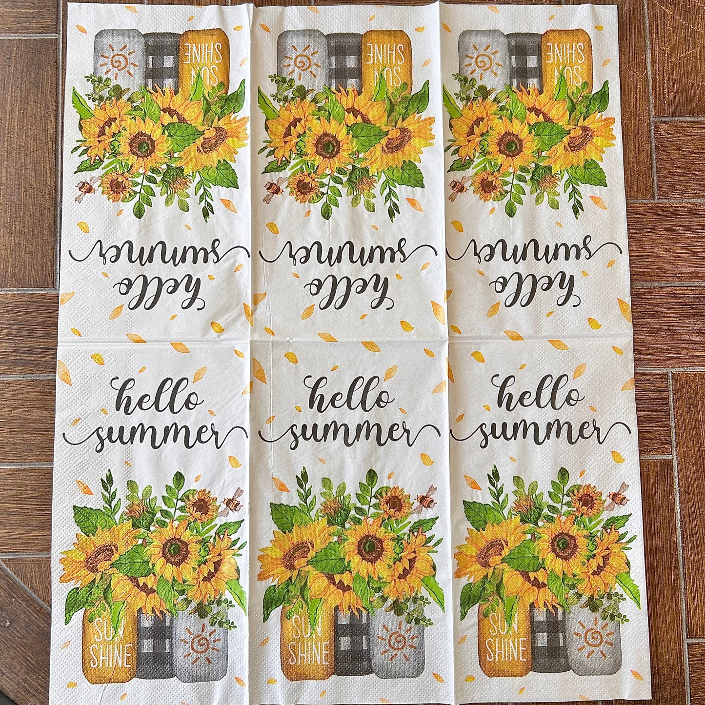 Napkin Bundle | Hello Summer Sunflowers