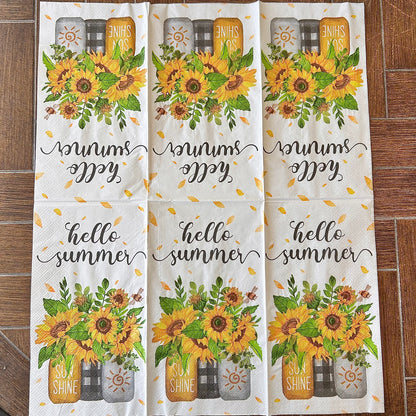 Napkin Bundle | Hello Summer Sunflowers