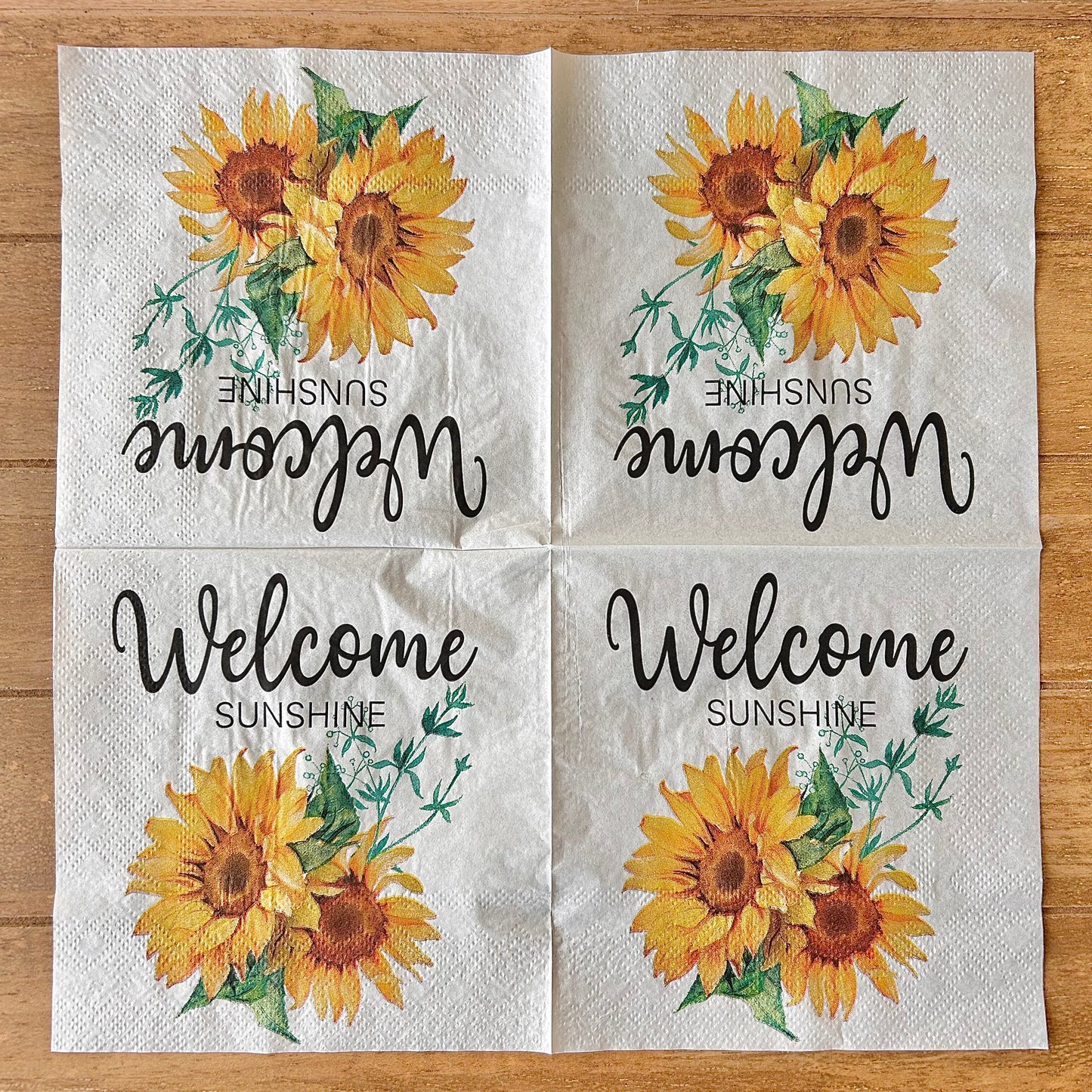 Napkin Bundle | Sunflower You Are My Sunshine Set