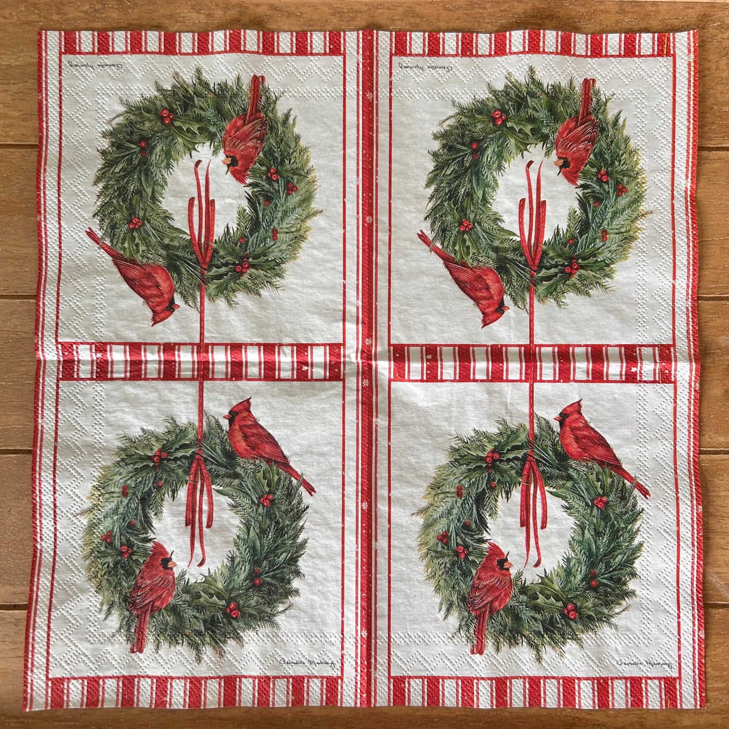 Napkin Bundle | Christmas Cardinals 1