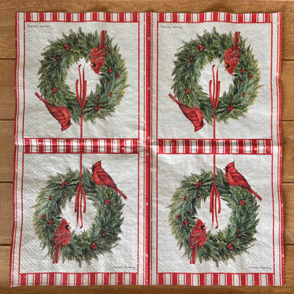 Napkin Bundle | Christmas Cardinals 1