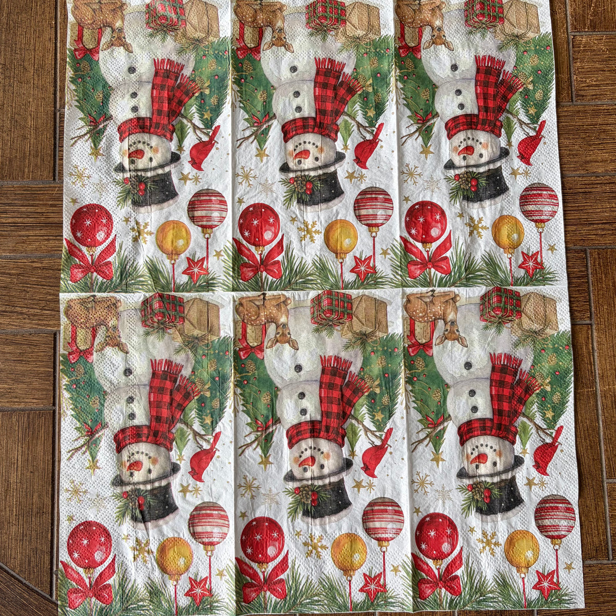 Napkin Bundle | Colorful Snowmen