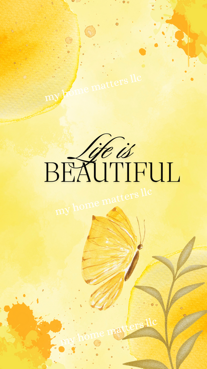 Phone Wallpaper | Life is a Beautiful Ride
