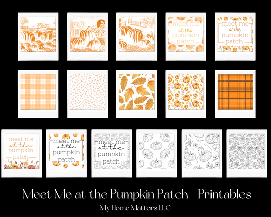 Meet Me at the Pumpkin Patch (Digital Printable)