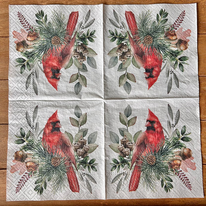 Napkin Bundle | Christmas Cardinals 1