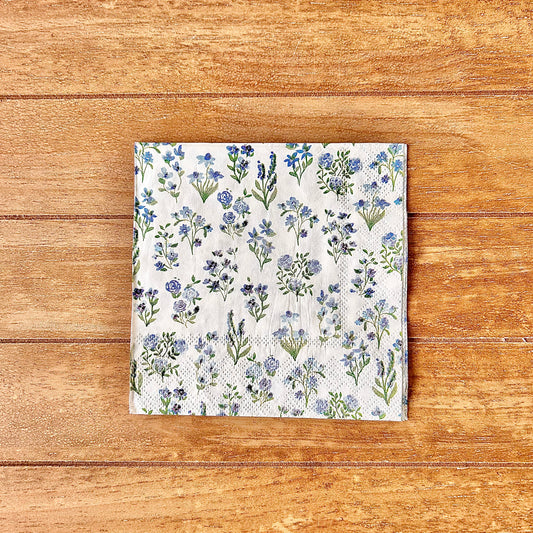 Napkin | Small Blue Flowers