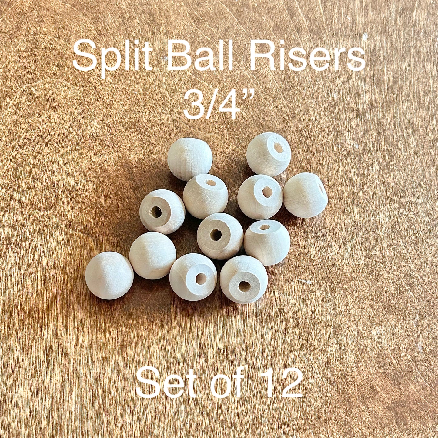 Wood Candle Cups and Split Ball Risers