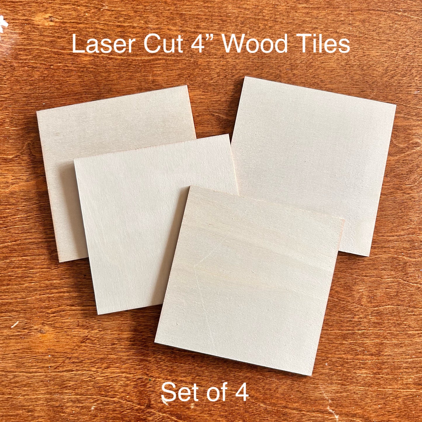 Wood Square Tile Blanks