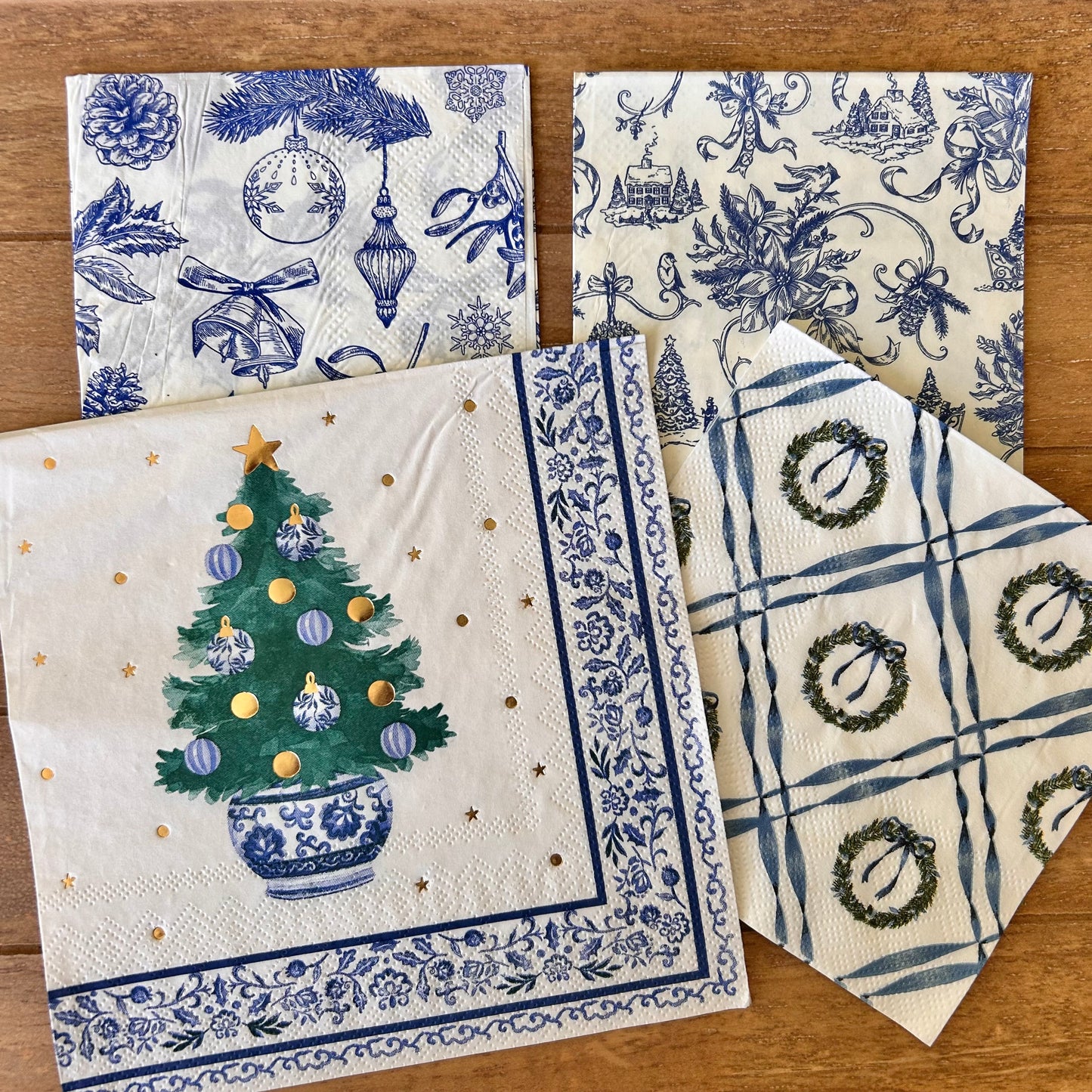 Napkin Bundle | Blue Christmas