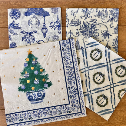 Napkin Bundle | Blue Christmas