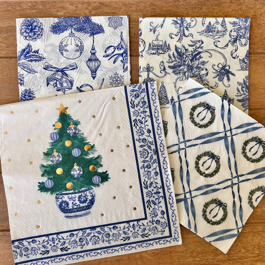 Napkin Bundle | Blue Christmas