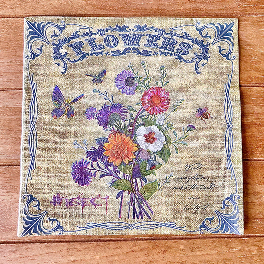 Napkin | Vintage Wildflowers