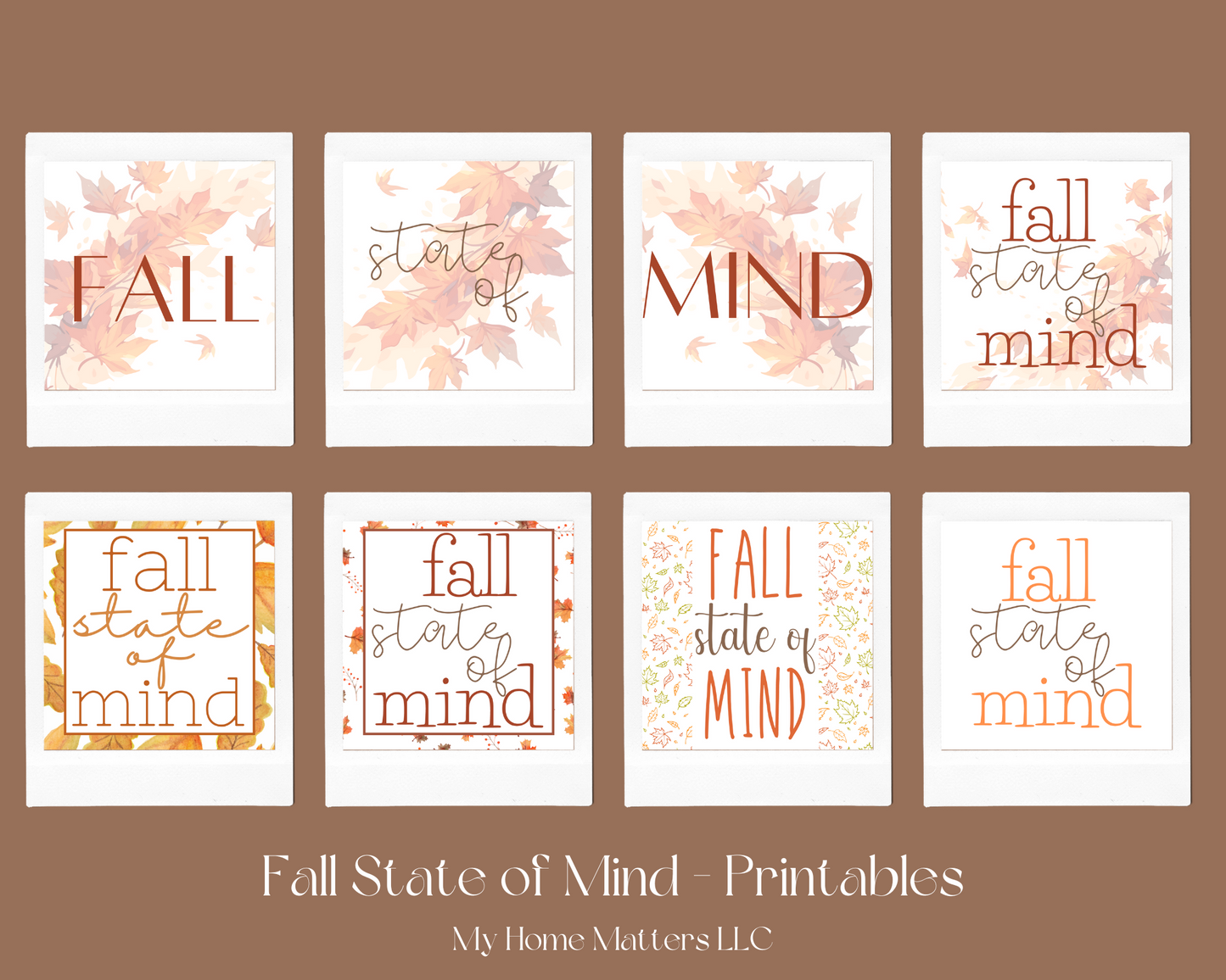 DIY Decor Bundle | Fall State of Mind (Digital Printable)