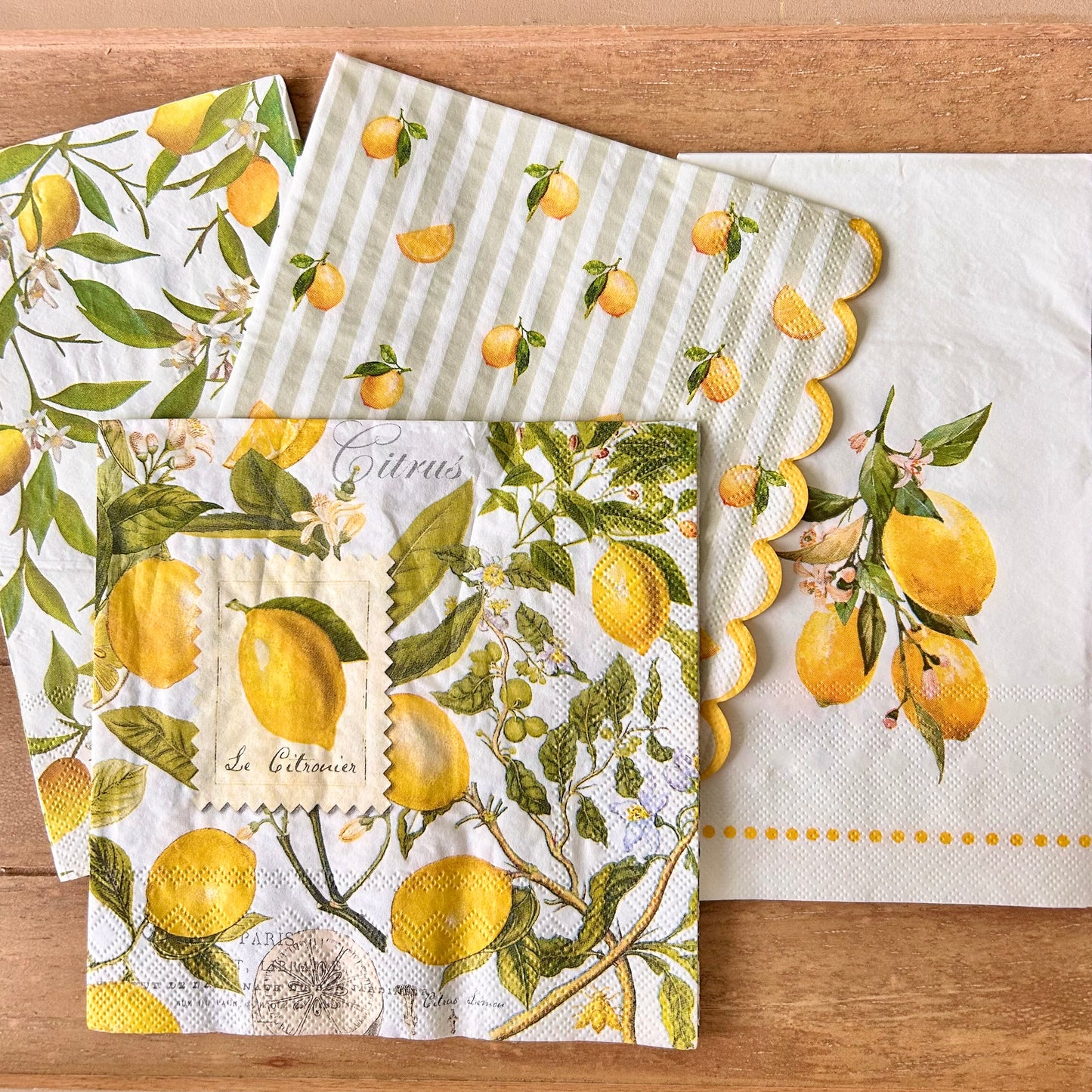 Napkin Bundle | Lemons & Stripes