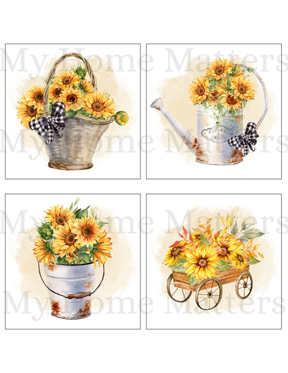 Digital DIY Decor Bundle | Sunflowers