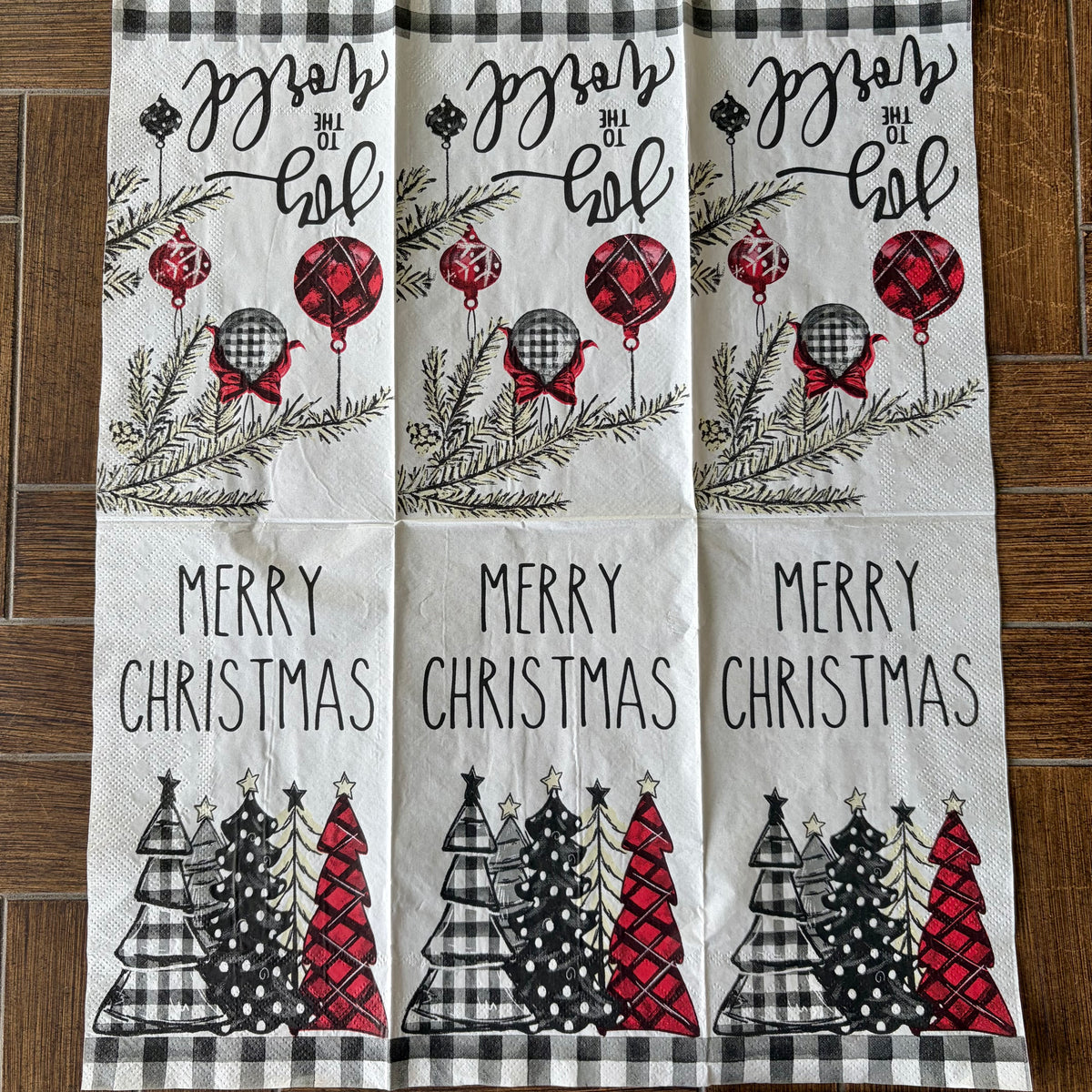 Napkin Bundle | Black & Red Christmas
