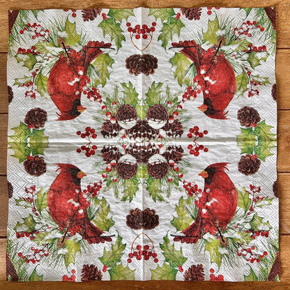 Napkin Bundle | Christmas Cardinals 1